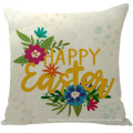 Spring Bunny Egg Digital Print Linen Hide Clincet d&#39;oreiller à fermeture éclair 2021 Couvre d&#39;oreillers décoratifs de Pâques